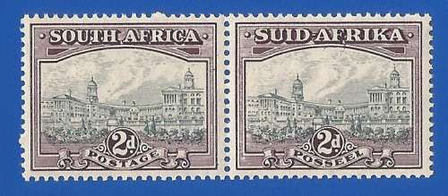Union of South Africa-MM-SACC58-Variety line on Right stamps -Thematic-Building-Places of Interest