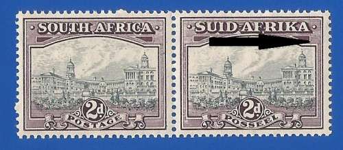 Union of South Africa-MM-SACC58-Variety line on Right stamps -Thematic-Building-Places of Interest