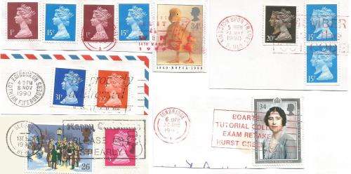 England-Bulklot-Used-Postmarks-Post Marks-Cancel-Thematic-Famous People