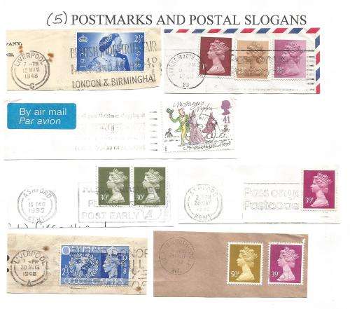 England-Bulklot-Used-Postmarks-Post Marks-Cancel-Thematic-Famous People-Famous Person