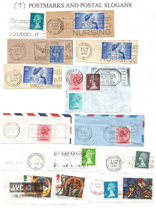 England-Bulklot-Used-Postmarks-Post Marks-Cancel-Thematic-Famous People-Famous Person