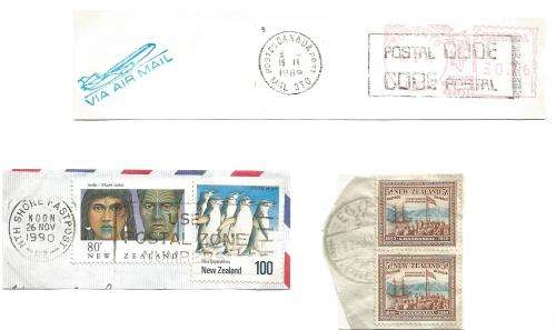 New Zealand-Bulklot-Used-Postmarks-Post Marks-Cancel-Thematic-People-Flora-Fauna