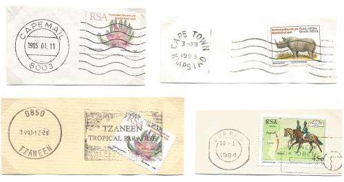 RSA-Bulklot-Used-Postmarks-Slogans-Cancel-Thematic-Fauna-Flora