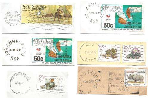 RSA-Bulklot-Used-Postmarks-Slogans-Cancel-Thematic-Fauna-Flora