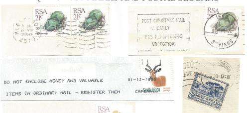 RSA-Bulklot-Used-Postmarks-Slogans-Cancel-Thematic-Fauna-Flora