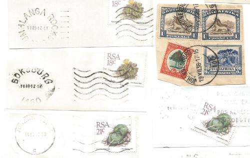 RSA-Bulklot-Used-Postmarks-Slogans-Cancel-Thematic-Fauna-Flora