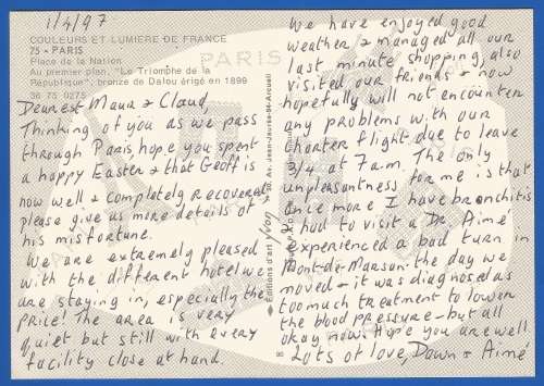 PostCard-Post Card-France-Thematic-Places of Interest