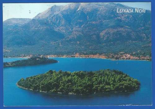 PostCard-Post Card-Greece Stamps Used-Thematic-Places of Interest