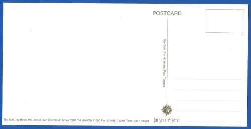 PostCard-Post Card-Unposted-The Sun City Hotel-Thematic-Places of Interest