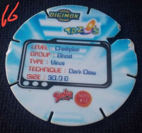 Vintage-Collectable-2000-Digimon-Tazos-Simba-No12