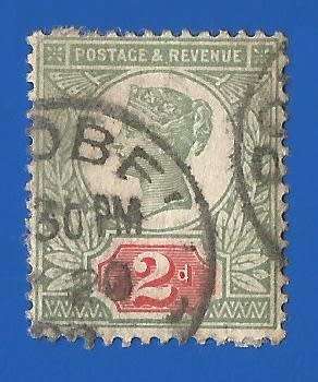 England 1887 -1892 The 50th Anniversary of the Regency of QV -Used-Cancel-Thematic-Famous Person-