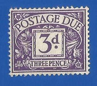 England-Used-Thematic-Postage Due