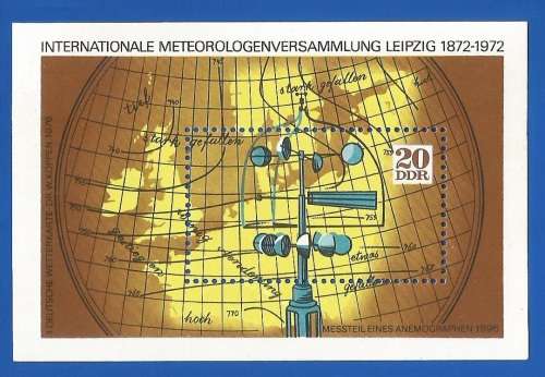 GERMANY1972 International Meteorologist Congress  -MNH-M/S-Thematic-Technology