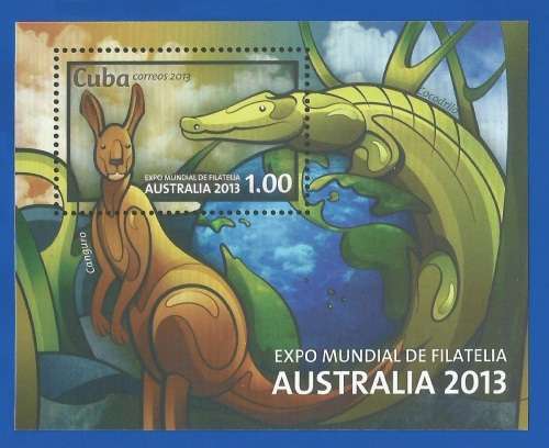 Cuba 2013 World Stamp Exhibition AUSTRALIA 2013 -MNH-M/S-Imperforated-Thematic-Fauna