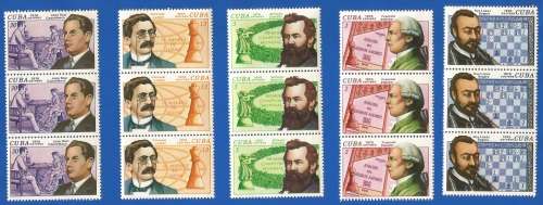 Cuba 1976 History of Chess -MNH-Thematic-Famous People