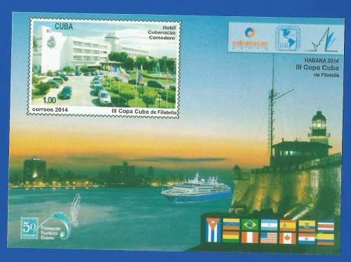 Cuba 2014 The 3rd Copa Cuba de Filatelia -MNH-M/S-Imperforated-Thematic-Places of Interest-Scenery