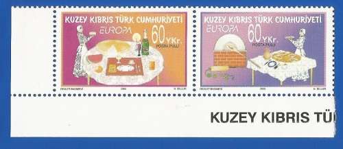 Cyprus 2005 EUROPA Stamps - Gastronomy -MNH-Thematic-Food