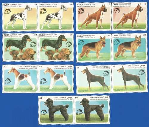 Cuba 1992 Dogs -MNH-Thematic-Fauna-Dogs