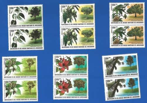 Cuba 2019 The 25th Anniversary of the Ariguanabo Martí Forest -MNH-Thematic-Flora-Trees