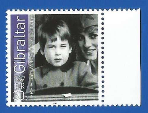 Gibraltar 2003 The 21st Anniversary of the Birth of H.R.H. Prince -MNH-Thematic-Famous Person-Prince