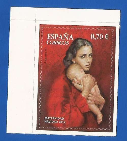 Spain 2012 Christmas - Self Adhesive Stamps -MNH-Single Stamp-Thematic-Art-Painting