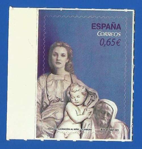 Spain 2011 Christmas - Self Adhesive Stamps -MNH-Single Stamp-Thematic-Art-Painting