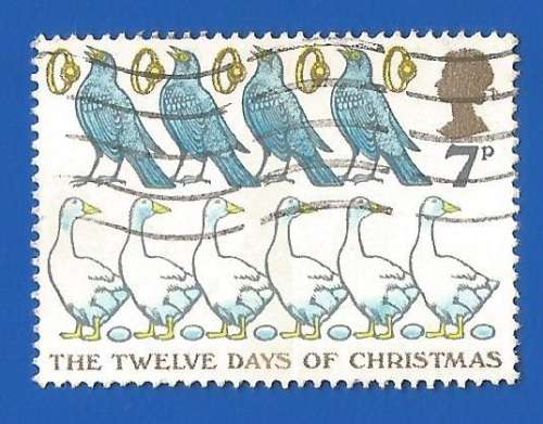 England-Used-Cancel-Thematic-Christmas-Fauna