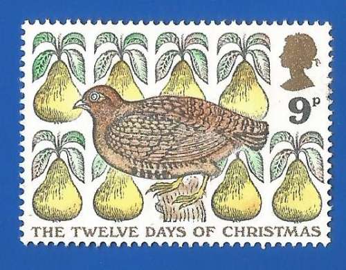 England-Used-Cancel-Thematic-Christmas-Fauna