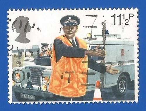 England-Used-Cancel-Thematic-Transport-Vehicle-Police
