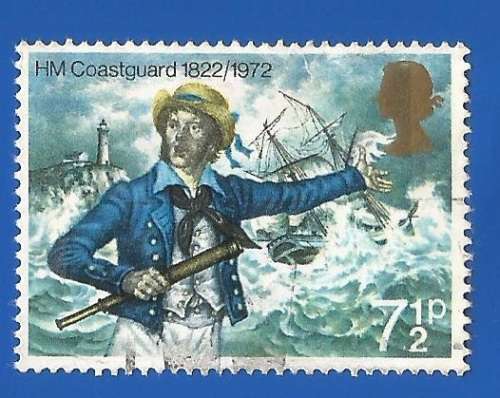 England-Used-Cancel-Thematic-Coastguard-Famous Person