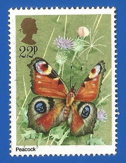 England-Used-Cancel-Thematic-Fauna-Butterfly
