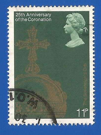 England-Used-Cancel-Thematic-Symbol-Anniversary