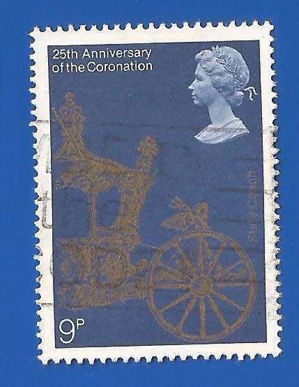 England-Used-Cancel-Thematic-Symbol-Anniversary