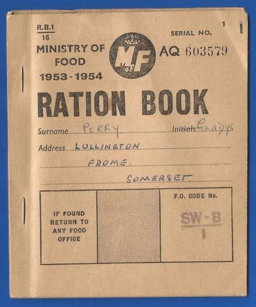 Vintage-Collectable-Ration Book-Identity Card-National service acts Grade Card -1944-1954