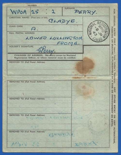 Vintage-Collectable-Ration Book-Identity Card-National service acts Grade Card -1944-1954