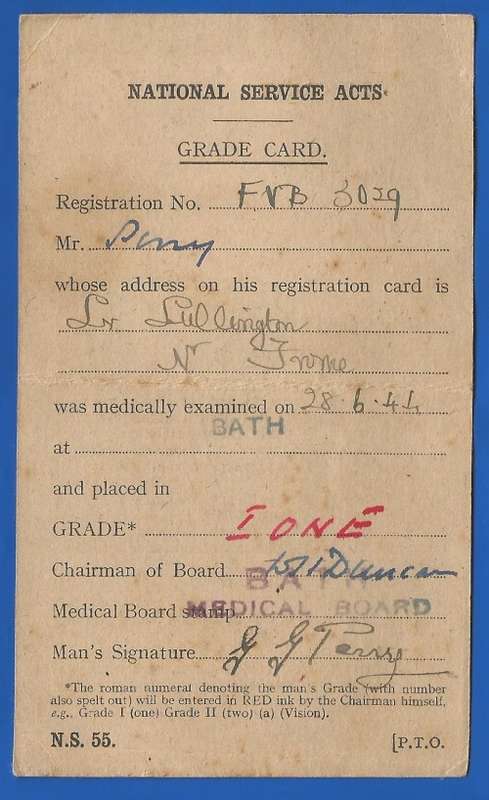 Vintage-Collectable-Ration Book-Identity Card-National service acts Grade Card -1944-1954