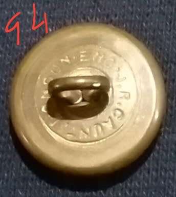Antiques-Vintage-Collectable-Button-Crown over Royal Engineers
