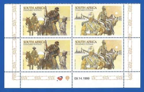 RSA-1999-MNH-SACC1247-1248-Commemoration of the Anglo Boer War-Horizontal Pair-Thematic-History