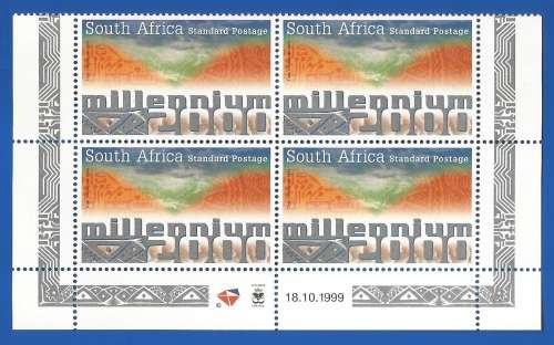 RSA-1999-MNH-Block-SACC1251-Millennium 2000-Thematic-Millennium
