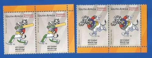 RSA-2002-MNH-SACC1499/1501-ICC Cricket World Cup S.A.-Thematic-World Summit-Symbol