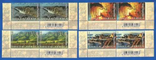 RSA-2001-MNH-SACC1439-1448-South African Natural Wonders-Thematic-Places of Interest-Scenery