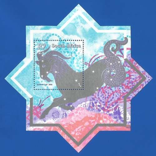 RSA-2002-MNH-M/S-SACC1514-Year of the Goat-Thematic-Symbol-Fauna-Goat