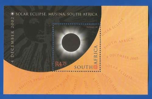 RSA-2002-MNH-M/S-SACC1528-Solar Eclipse-Thematic-Symbol-Eclipse