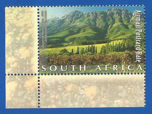 RSA-2001-MNH-SACC1443-South African Natural Wonders-Thematic-Places of Interest-Flora-Wine Lands
