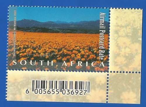 RSA-2001-MNH-SACC1445-South African Natural Wonders-Thematic-Places of Interest-Flora-Flowers