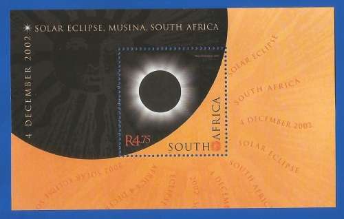 RSA-2002-MNH-M/S-SACC1528-Solar Eclipse-Thematic-Symbol-Solar Eclipse