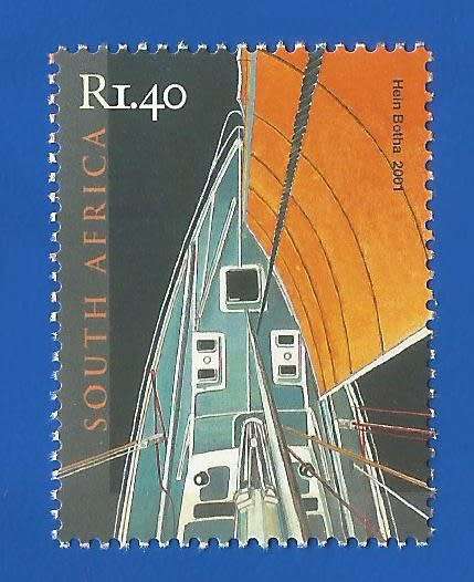 RSA-2001-MNH-SACC1452-Round the World Yacht Race-Thematic-Transport-Boat-Yacht