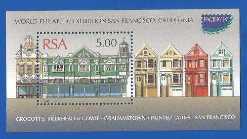 RSA-1997-MNH-SACC1031-M/S-World Philatelic Exhibition San Francisco-Thematic-Buildings