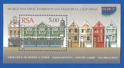 RSA-1997-MNH-SACC1031-M/S-World Philatelic Exhibition San Francisco-Thematic-Buildings