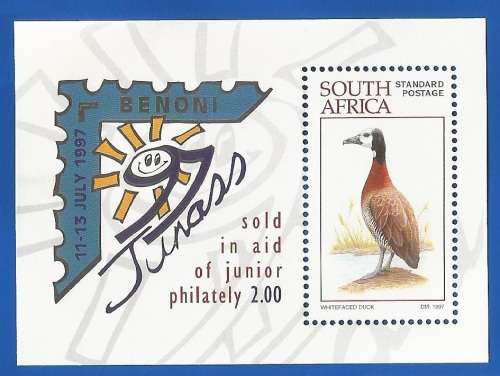 RSA-1997-MNH-SACC1048-M/S-Junass Miniature Sheet-Thematic-Fauna-Birds-Duck